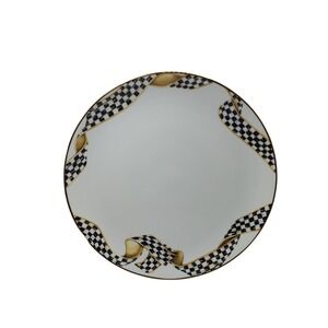 New Mackenzie Childs Thistle and Bee Dinner Plate Retired Ribbon 41401‎ 650A